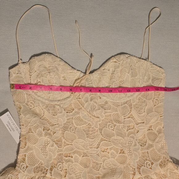 For Love & Lemons Sleeveless Coco Lace Corset Mini Dress Size L NWT - Picture 7 of 14